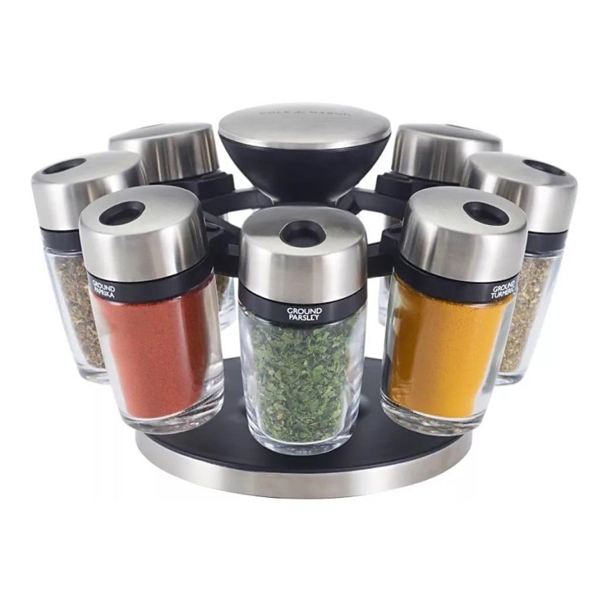 Cole&Mason - Въртяща стойка с подправки MASTER 9 части