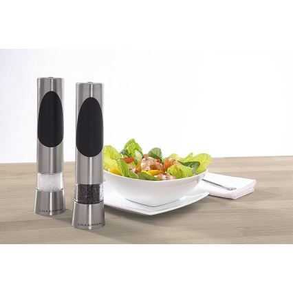 Cole&Mason - К-кт електрически мелнички за сол и пипер RICHMOND 2 бр. 6xAAA