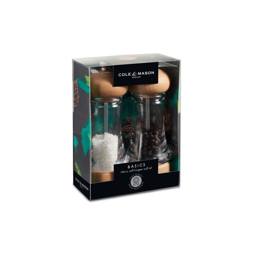 Cole&Mason - К-кт мелнички за сол и пипер BASICS 2 бр. бук 16 cm