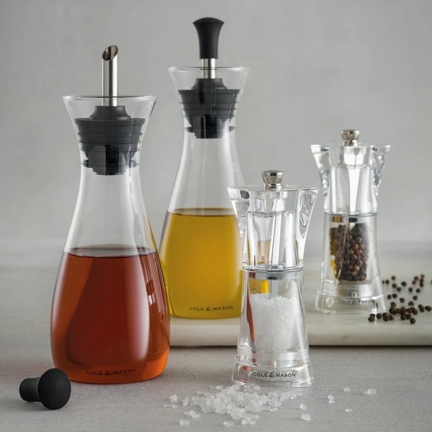 Cole&Mason - К-кт мелнички за сол и пипер CRYSTAL 2 бр. 12,5 см