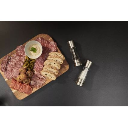 Cole&Mason - К-кт мелнички за сол и пипер DERWENT 2 бр. 19 см лъскав хром