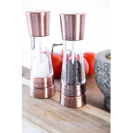 Cole&Mason - К-кт мелнички за сол и пипер DERWENT 2 бр. 19 см меден