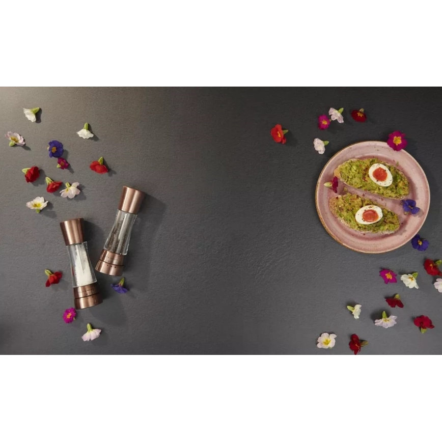 Cole&Mason - К-кт мелнички за сол и пипер DERWENT 2 бр. 19 см меден