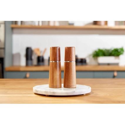Cole&Mason - К-кт мелнички за сол и пипер MARLOW акация 2 бр. 18,5 см