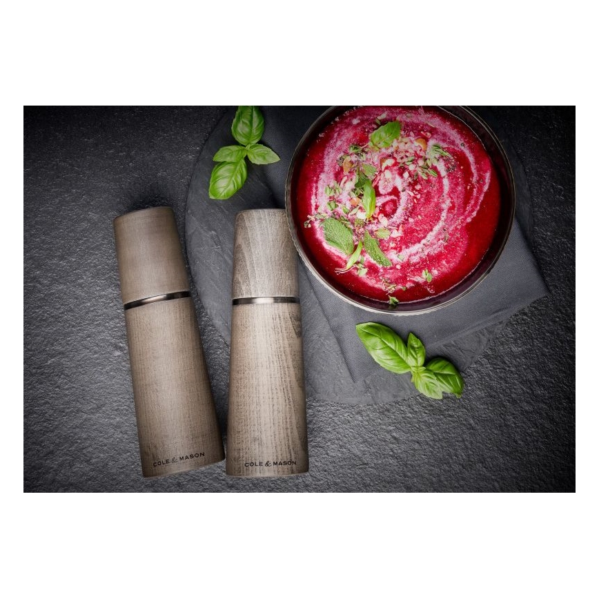 Cole&Mason - К-кт мелнички за сол и пипер MARLOW бук 2 бр. 18,5 cm