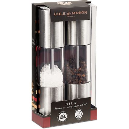 Cole&Mason - К-кт мелнички за сол и пипер OSLO 2 бр. 18,5 cm
