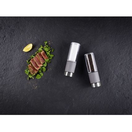 Cole&Mason - К-кт мелнички за сол и пипер REGENT CONCRETE 2 бр. бетон 18 cm