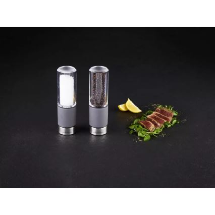 Cole&Mason - К-кт мелнички за сол и пипер REGENT CONCRETE 2 бр. бетон 18 cm