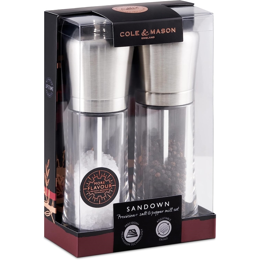Cole&Mason - К-кт мелнички за сол и пипер SANDOWN 2 бр. 18 см