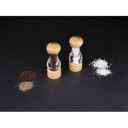 Cole&Mason - К-кт мелнички за сол и пипер BEECH 2 бр. бук 16,5 cm