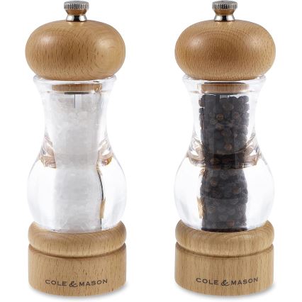 Cole&Mason - К-кт мелнички за сол и пипер BEECH 2 бр. бук 16,5 cm