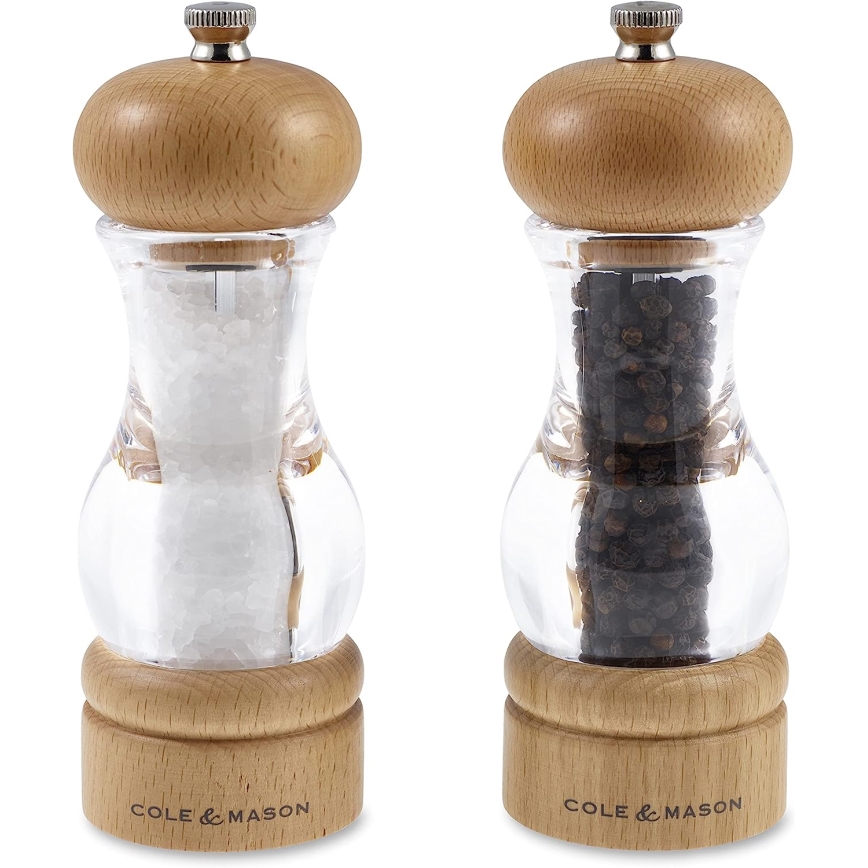 Cole&Mason - К-кт мелнички за сол и пипер BEECH 2 бр. бук 16,5 cm