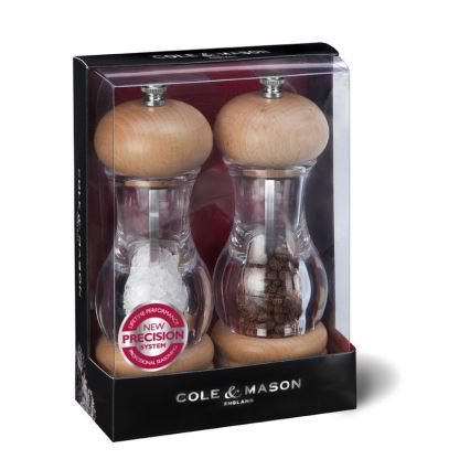 Cole&Mason - К-кт мелнички за сол и пипер BEECH 2 бр. бук 16,5 cm