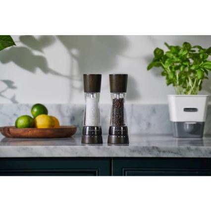 Cole&Mason - Комплект мелнички за сол и пипер DERWENT 2 бр. 19 см бук/черен