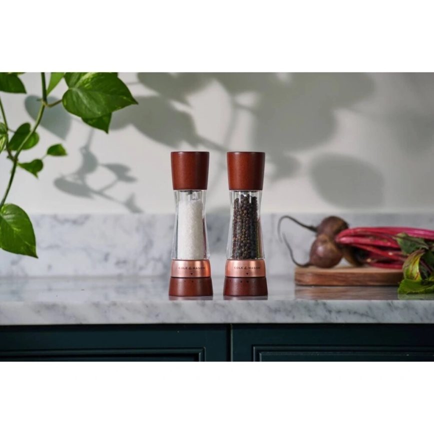 Cole&Mason - Комплект мелнички за сол и пипер DERWENT 2 бр. 19 см бук/кафяв