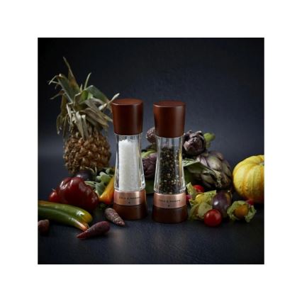 Cole&Mason - Комплект мелнички за сол и пипер DERWENT 2 бр. 19 см бук/кафяв