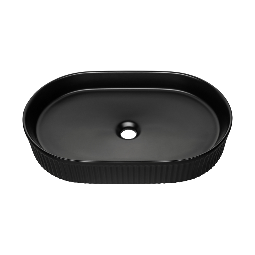 COMAD BEYOND 3 BLACK ( E-6531 ) - Мивка за вграждане в плот BEYOND 56x36 см  керамика/матово черен