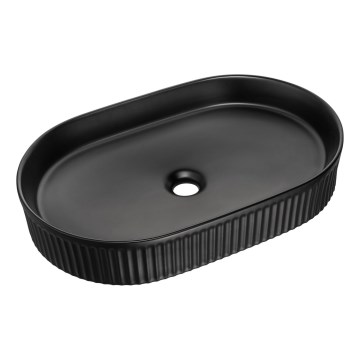 COMAD BEYOND 3 BLACK ( E-6531 ) - Мивка за вграждане в плот BEYOND 56x36 см  керамика/матово черен