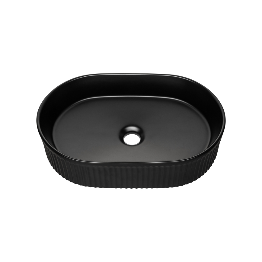 COMAD BEYOND 5 BLACK ( E-6564 ) - Мивка за вграждане в плот BEYOND 48x32,5 см керамика/матово черен
