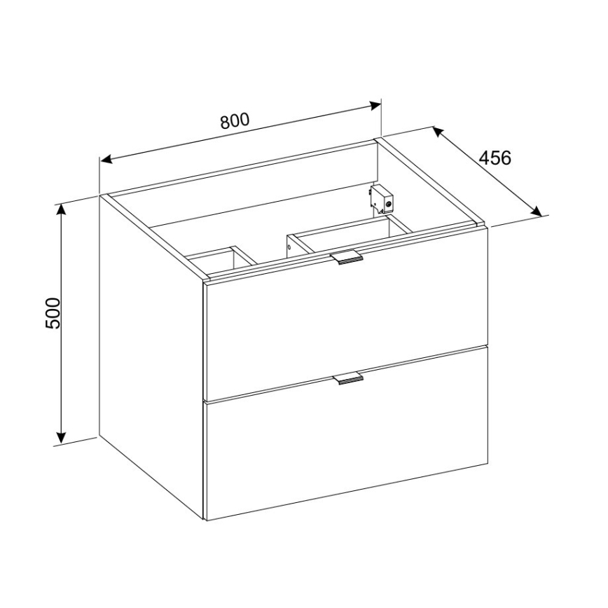 COMAD DALIA CASHMERE 82-80-46-2S - Шкаф за баня под мивка DALIA 50x80 см бежов