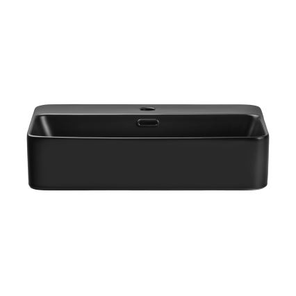 COMAD TRUST 2 BLACK ( E-6282 ) - Мивка за вграждане в плот TRUST 55x38 см керамика/матово черен