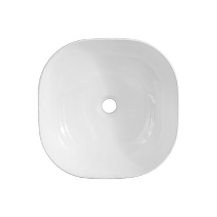COMAD UM-6252 SMILE 40 DP - Мивка за вграждане в плот SMILE 41x41 см керамика/блестящо бял
