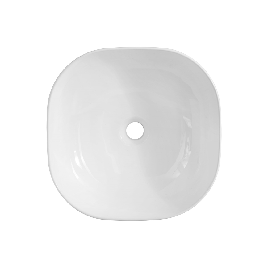 COMAD UM-6252 SMILE 40 DP - Мивка за вграждане в плот SMILE 41x41 см керамика/блестящо бял