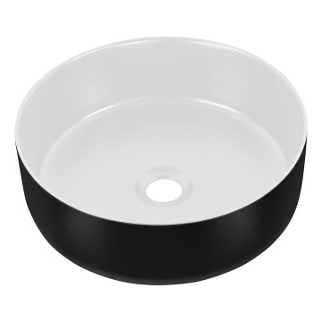 COMAD UM-6259 SIMPLE 8. - Мивка за вграждане в плот SIMPLE Ø 36 см керамика/матово бял/матово черен