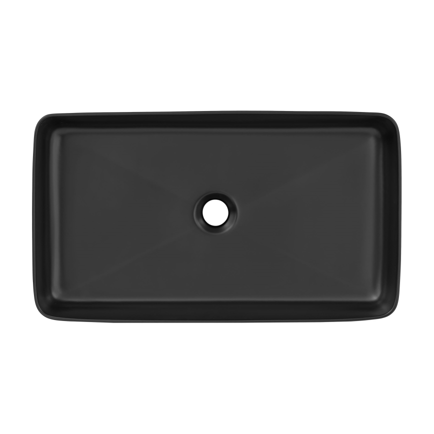 COMAD UM-6275 SLIM 60 BLACK DP - Мивка за плот SLIM 61x34 см керамика/матово черно