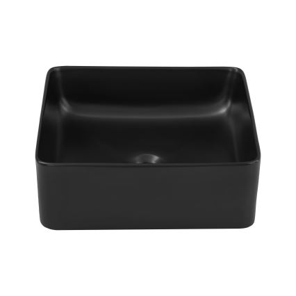 COMAD UM-6276 SLIM 40 BLACK DP - Мивка за плот SLIM 37x37 см керамика/матово черно