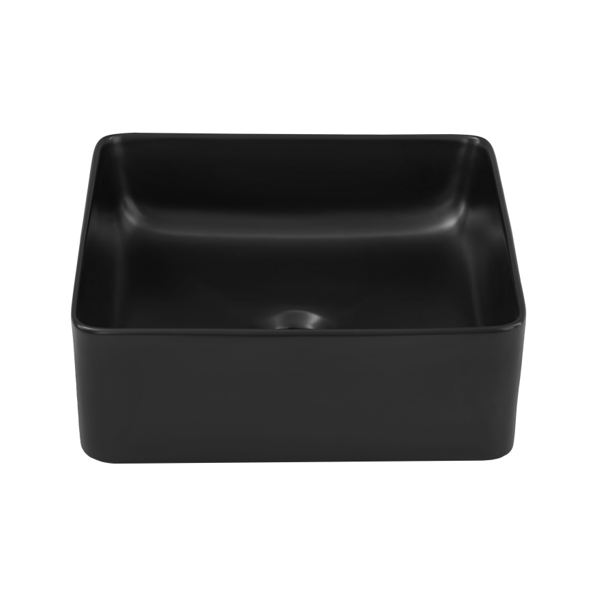 COMAD UM-6276 SLIM 40 BLACK DP - Мивка за вграждане в плот SLIM 37x37 см керамика/матов черен