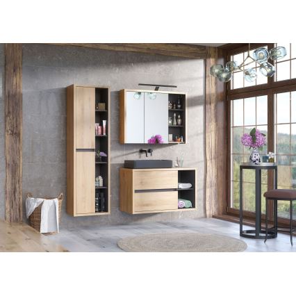 COMAD UM-6276 SLIM 40 GREY DP - Мивка за вграждане в плот SLIM 37x37 см керамика/матов сив