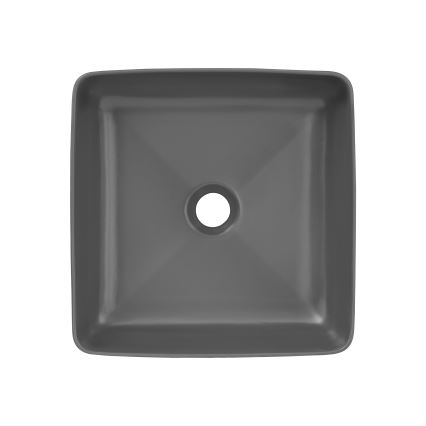 COMAD UM-6276 SLIM 40 GREY DP - Мивка за вграждане в плот SLIM 37x37 см керамика/матов сив