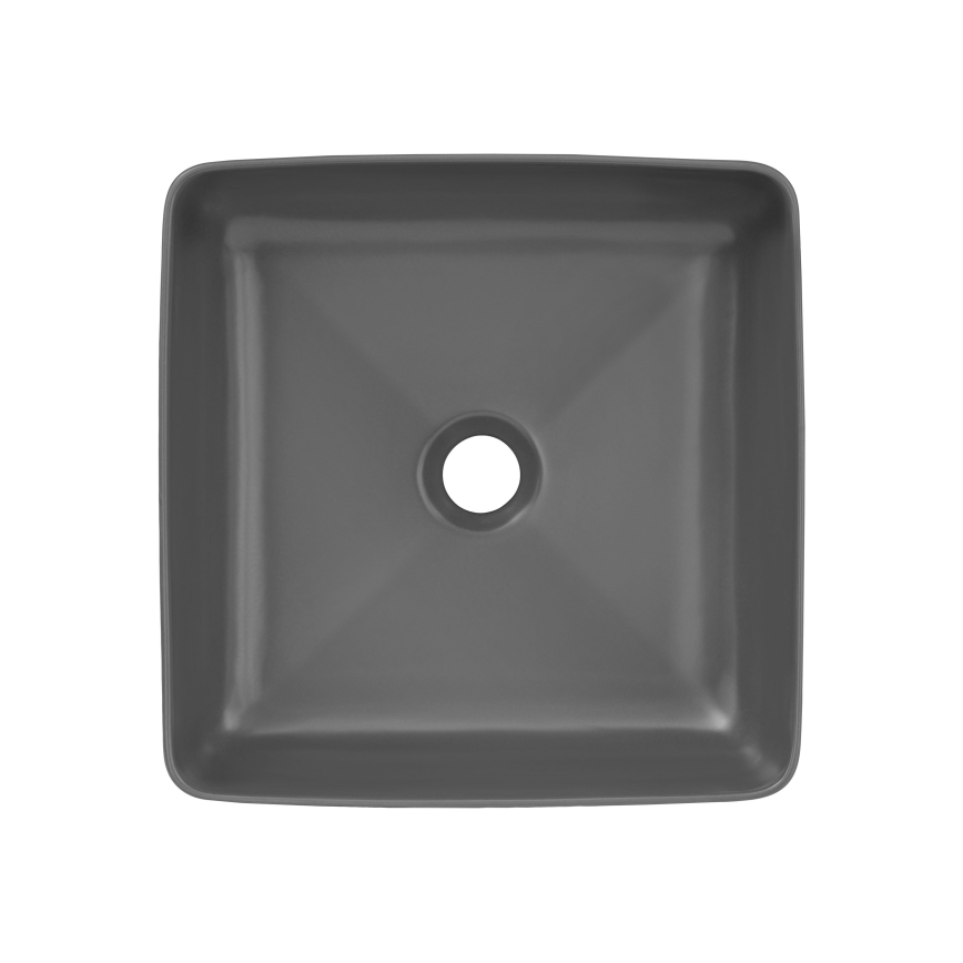 COMAD UM-6276 SLIM 40 GREY DP - Мивка за вграждане в плот SLIM 37x37 см керамика/матов сив