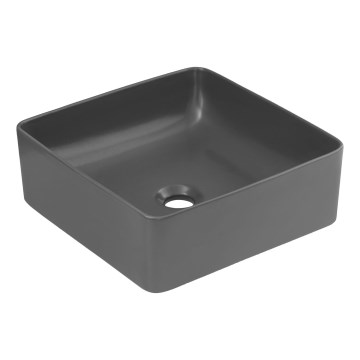 COMAD UM-6276 SLIM 40 GREY DP - Мивка за вграждане в плот SLIM 37x37 см керамика/матов сив