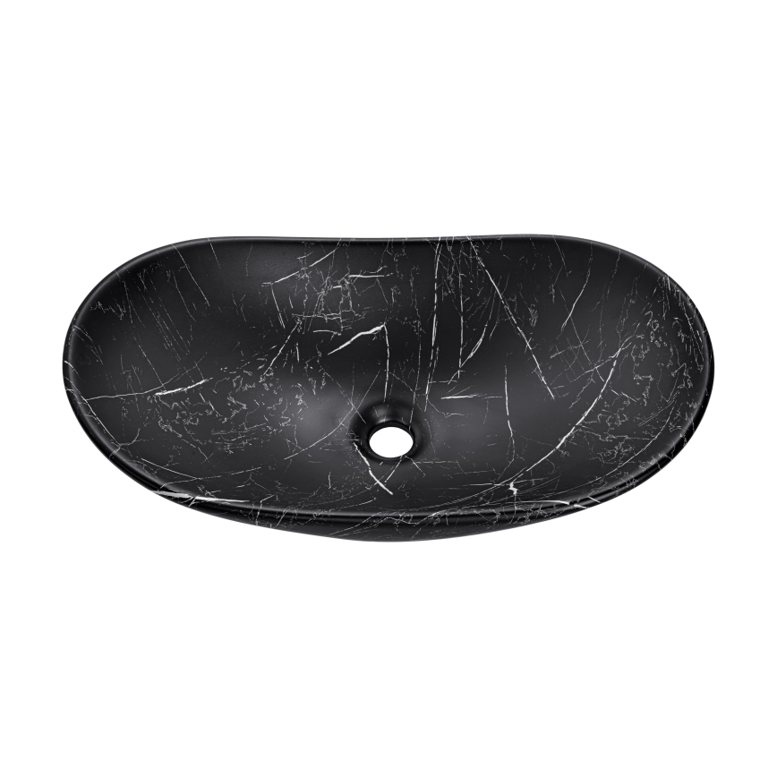 COMAD UN-LENA-MB2 - Мивка за вграждане в плот LENA 61,5x36 см керамика/матов черен