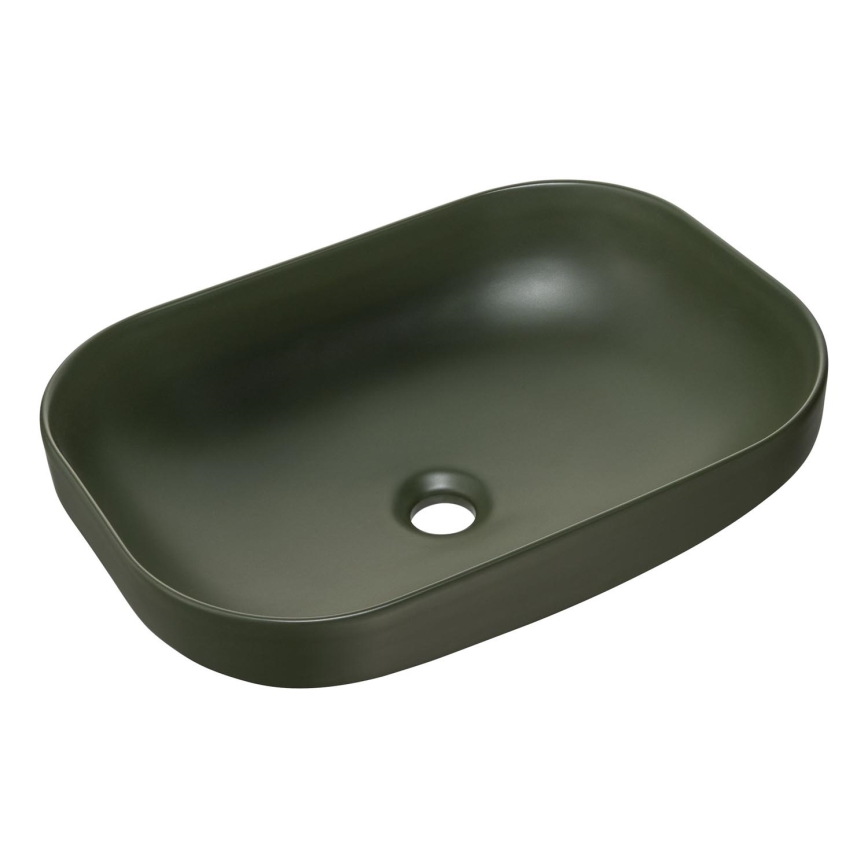 COMAD UN-NELI-MFG - Мивка за вграждане в плот NELI 50,4x35,2 см керамика/матов зелен