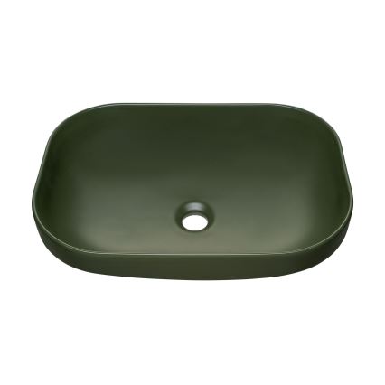 COMAD UN-NELI-MFG - Мивка за вграждане в плот NELI 50,4x35,2 см керамика/матов зелен