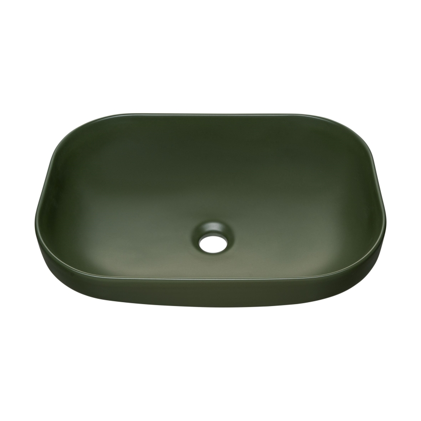 COMAD UN-NELI-MFG - Мивка за вграждане в плот NELI 50,4x35,2 см керамика/матов зелен