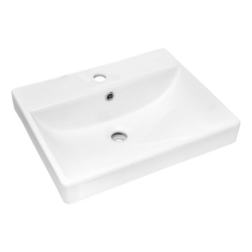 COMAD UN-RITA-GW-60 - Мивка за вграждане в плот RITA 60x40 см керамика/блестящо бял