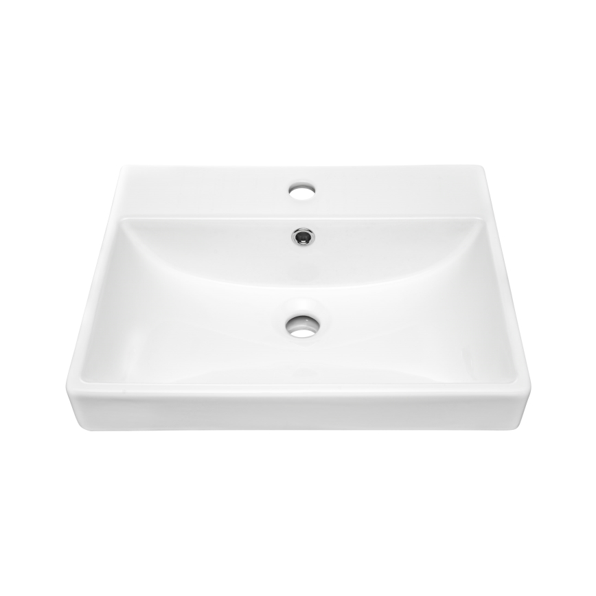 COMAD UN-RITA-GW-60 - Мивка за вграждане в плот RITA 60x40 см керамика/блестящо бял