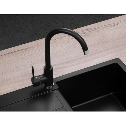 Concept BDG3334BC - Смесител за мивка 33,5 см, гранит/черен