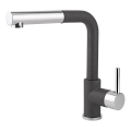 Concept BDG4527BC - Смесител за мивка с изтегляща се душ глава 26,9 cm гранит/черен