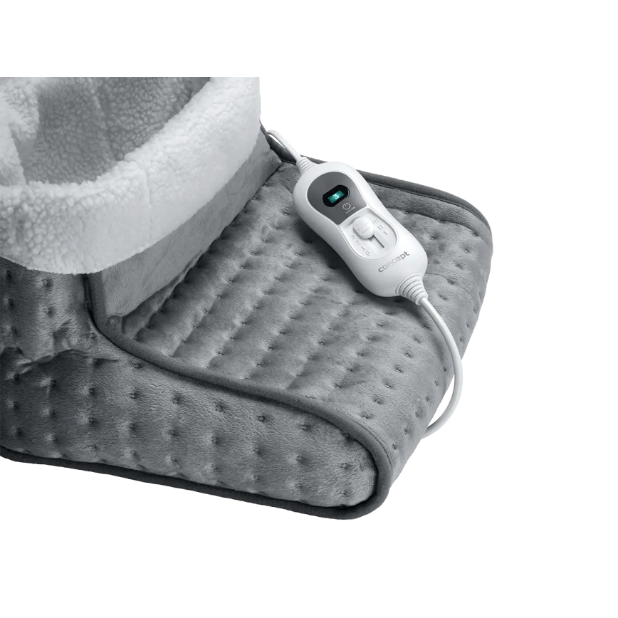 Concept BV1020 - Електрическа подгряваща обувка 100W/230V 30x30 cm сива/бяла