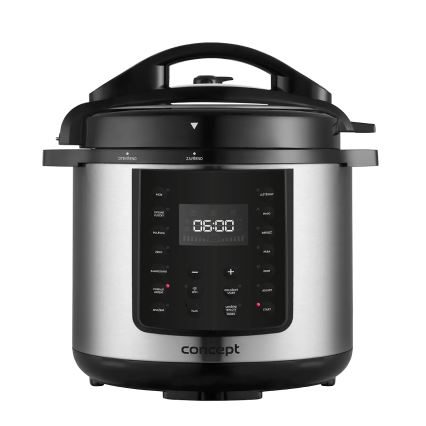 Concept CK8001 - Многофункционална електрическа тенджера под налягане 5,6 л, 1000 W/230 V, Wi‑Fi, неръждаема стомана