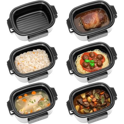 Concept CK9000 - Мултифункционална електрическа тенджера 6 л 10 в 1 1250 W/230 V неръждаема стомана