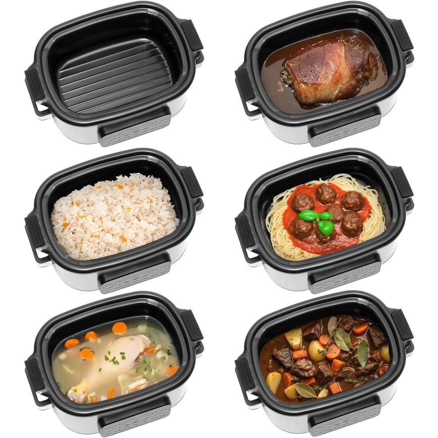 Concept CK9000 - Мултифункционална електрическа тенджера 6 л 10 в 1 1250 W/230 V неръждаема стомана