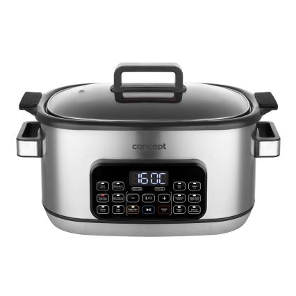 Concept CK9000 - Мултифункционална електрическа тенджера 6 л 10 в 1 1250 W/230 V неръждаема стомана