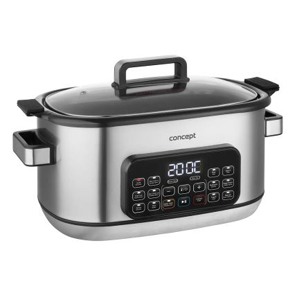 Concept CK9000 - Мултифункционална електрическа тенджера 6 л 10 в 1 1250 W/230 V неръждаема стомана