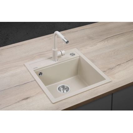 Concept DG00C50BE - Кухненска мивка CUBIS 49x51 см, гранитна, бежова